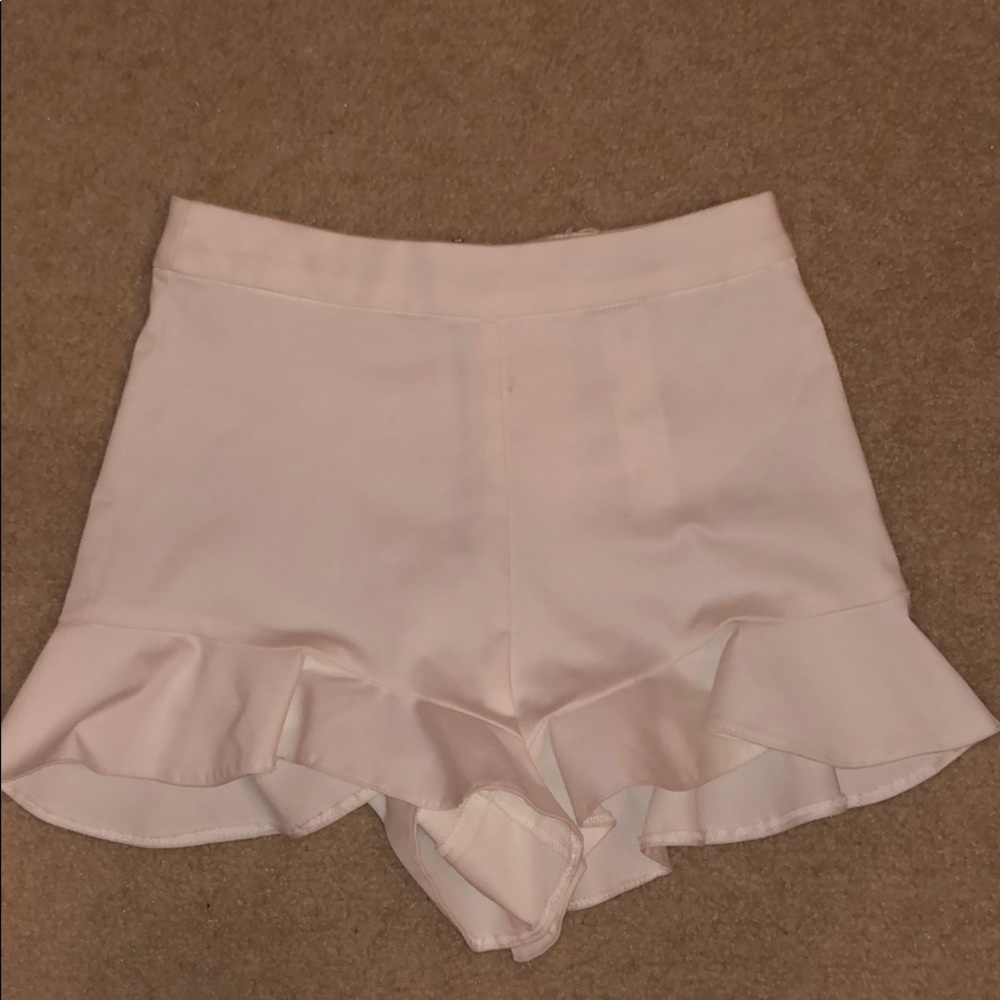 Zara White Dress Shorts